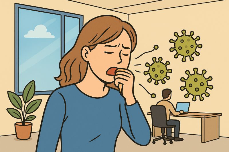 respiratory tract, dry air, disease, dust, particulate matter, air humidification, humidification, bacteria, pathogens